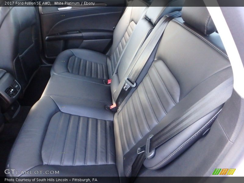 White Platinum / Ebony 2017 Ford Fusion SE AWD