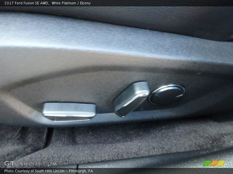 White Platinum / Ebony 2017 Ford Fusion SE AWD