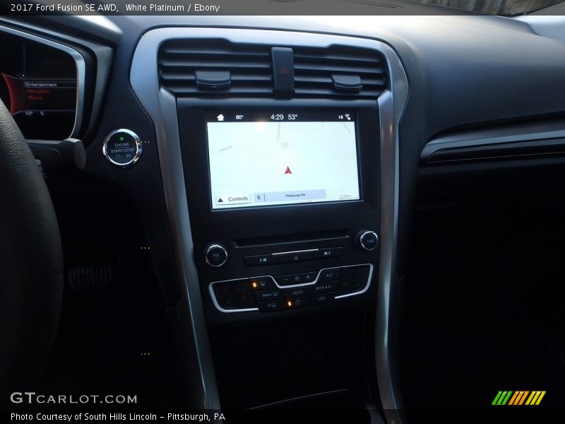 White Platinum / Ebony 2017 Ford Fusion SE AWD