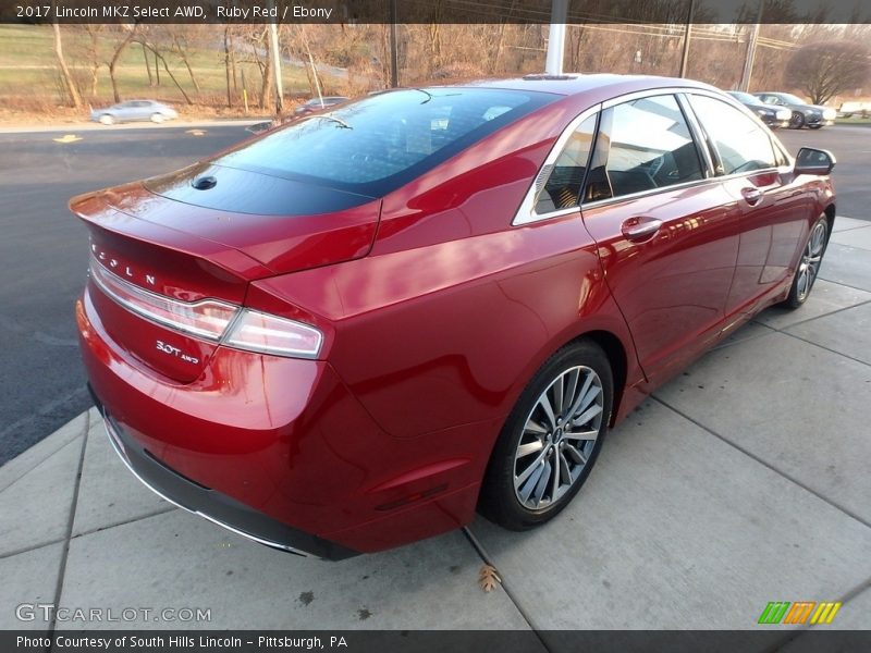 Ruby Red / Ebony 2017 Lincoln MKZ Select AWD