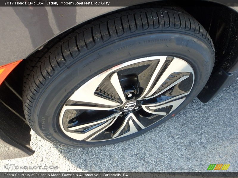 Modern Steel Metallic / Gray 2017 Honda Civic EX-T Sedan