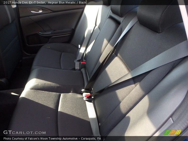 Aegean Blue Metallic / Black 2017 Honda Civic EX-T Sedan