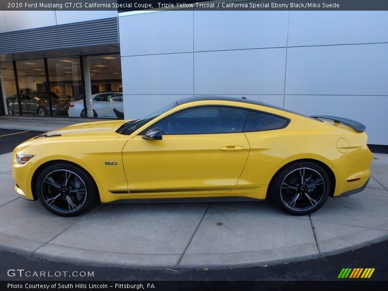  2016 Mustang GT/CS California Special Coupe Triple Yellow Tricoat