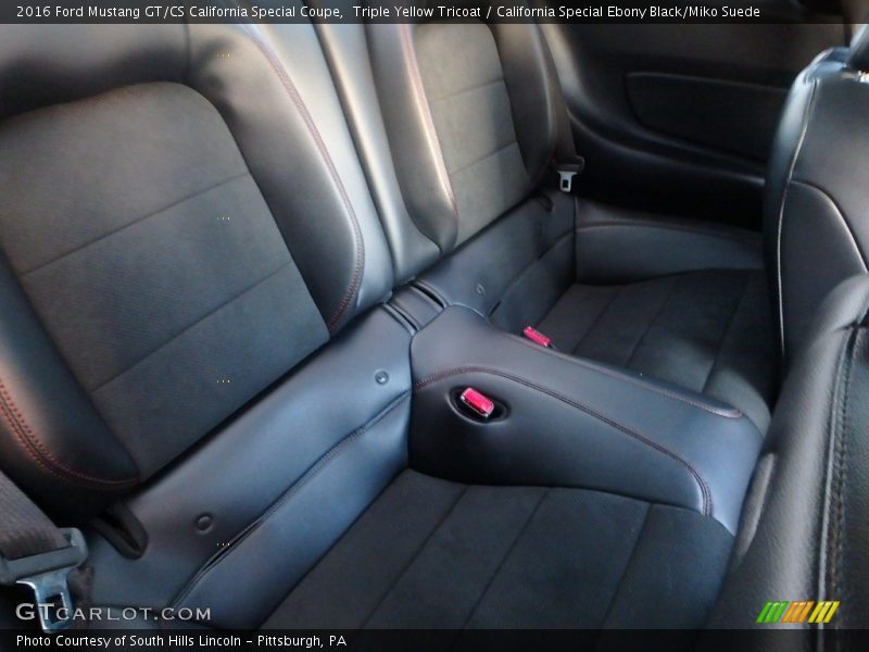 Rear Seat of 2016 Mustang GT/CS California Special Coupe