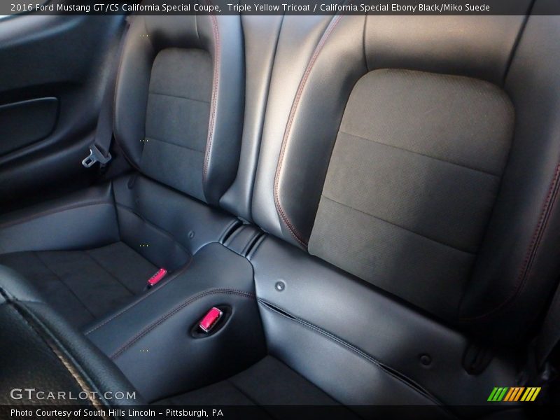 Rear Seat of 2016 Mustang GT/CS California Special Coupe