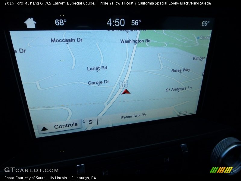 Navigation of 2016 Mustang GT/CS California Special Coupe