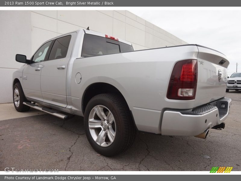 Bright Silver Metallic / Black 2013 Ram 1500 Sport Crew Cab