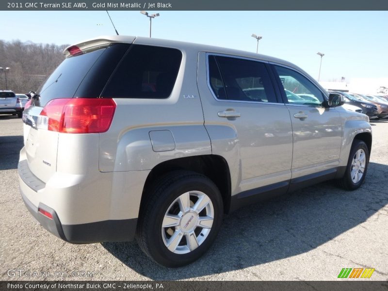 Gold Mist Metallic / Jet Black 2011 GMC Terrain SLE AWD