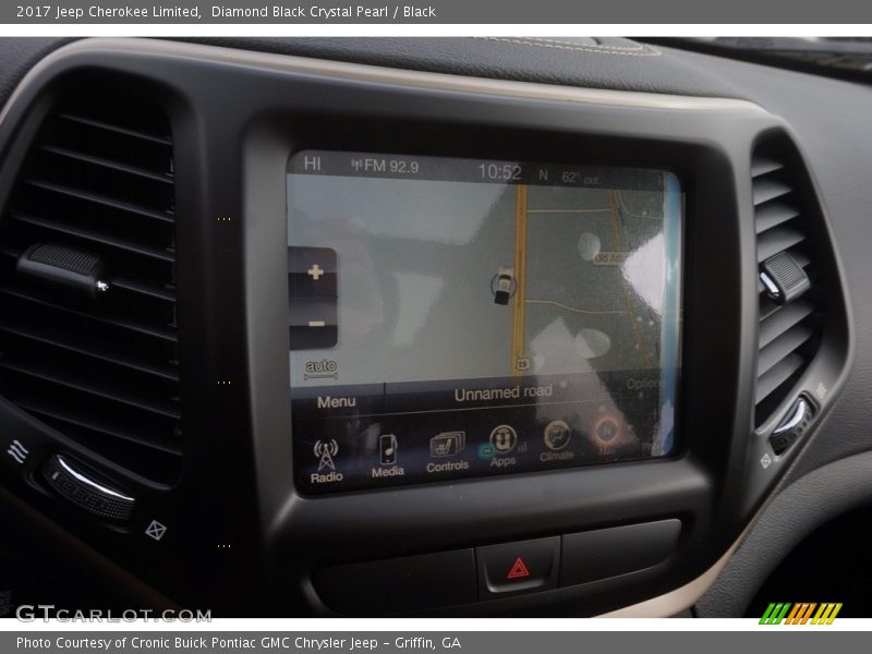 Navigation of 2017 Cherokee Limited