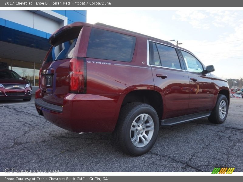 Siren Red Tintcoat / Cocoa/Dune 2017 Chevrolet Tahoe LT
