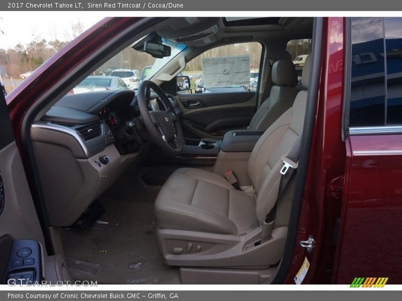 Siren Red Tintcoat / Cocoa/Dune 2017 Chevrolet Tahoe LT