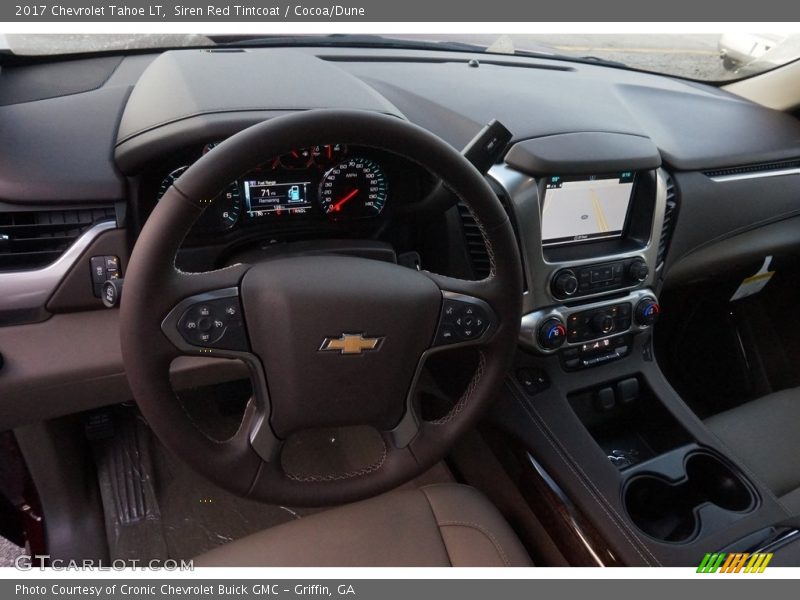 Siren Red Tintcoat / Cocoa/Dune 2017 Chevrolet Tahoe LT