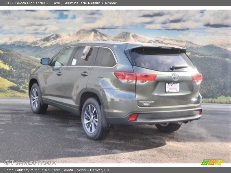 Alumina Jade Metallic / Almond 2017 Toyota Highlander XLE AWD