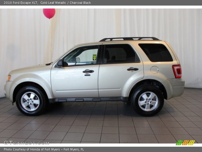 Gold Leaf Metallic / Charcoal Black 2010 Ford Escape XLT