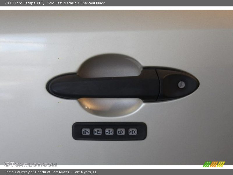 Gold Leaf Metallic / Charcoal Black 2010 Ford Escape XLT