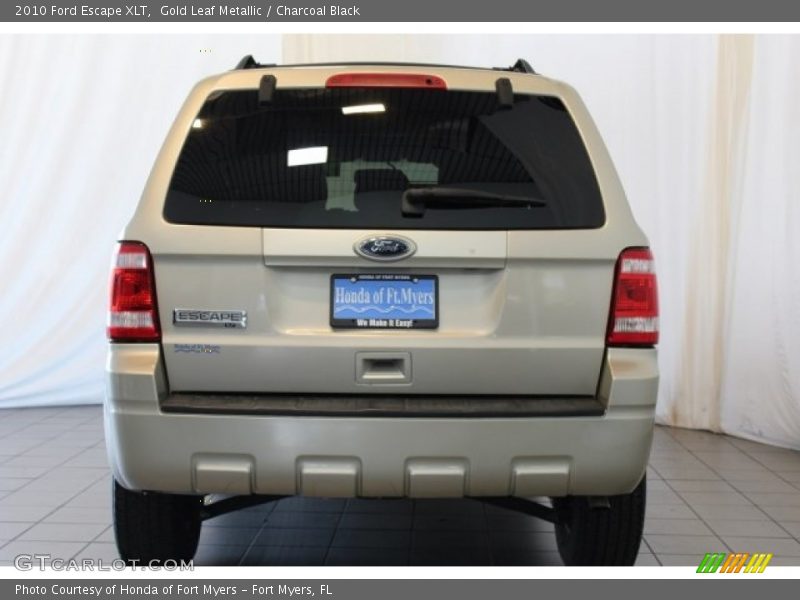 Gold Leaf Metallic / Charcoal Black 2010 Ford Escape XLT