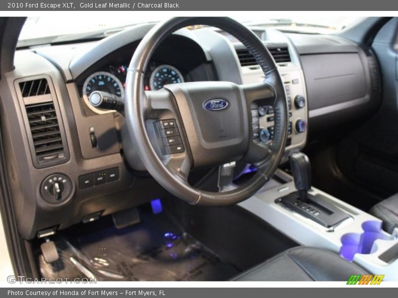 Gold Leaf Metallic / Charcoal Black 2010 Ford Escape XLT