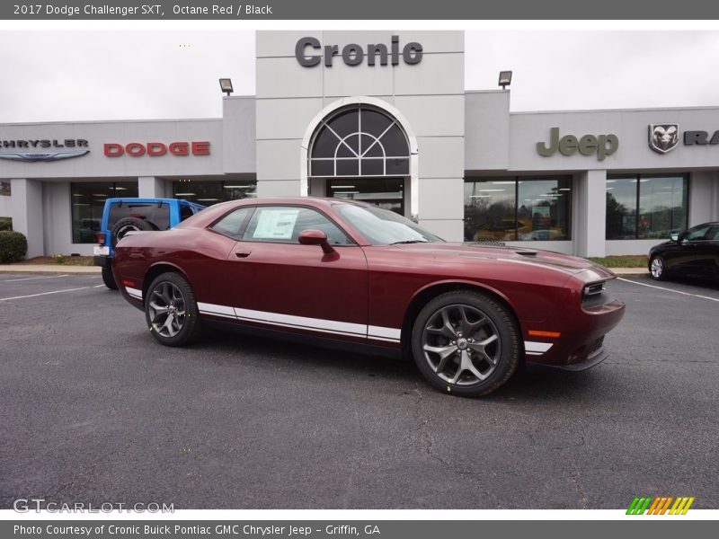 Octane Red / Black 2017 Dodge Challenger SXT