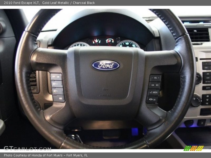 Gold Leaf Metallic / Charcoal Black 2010 Ford Escape XLT