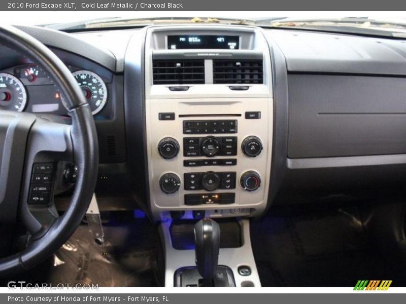 Gold Leaf Metallic / Charcoal Black 2010 Ford Escape XLT