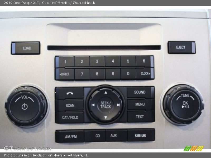 Gold Leaf Metallic / Charcoal Black 2010 Ford Escape XLT