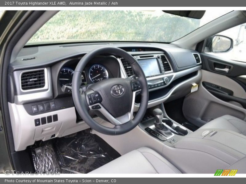 Alumina Jade Metallic / Ash 2017 Toyota Highlander XLE AWD