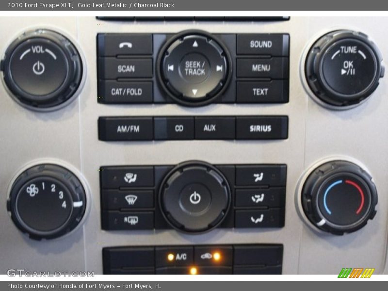 Gold Leaf Metallic / Charcoal Black 2010 Ford Escape XLT