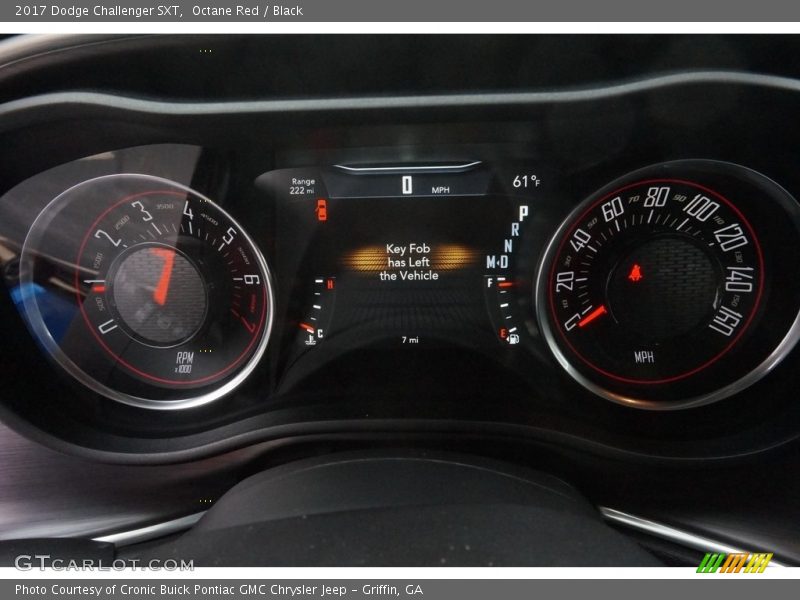 Octane Red / Black 2017 Dodge Challenger SXT