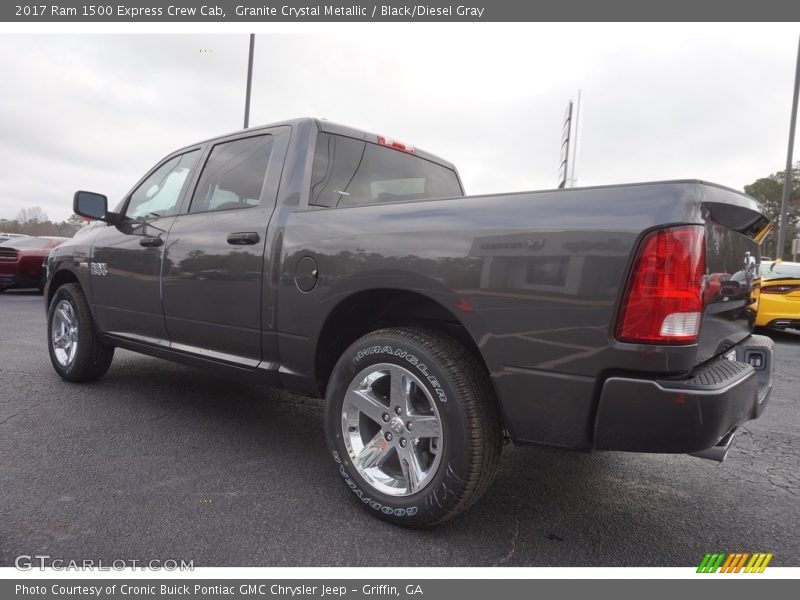 Granite Crystal Metallic / Black/Diesel Gray 2017 Ram 1500 Express Crew Cab