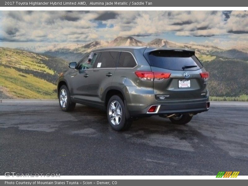 Alumina Jade Metallic / Saddle Tan 2017 Toyota Highlander Hybrid Limited AWD
