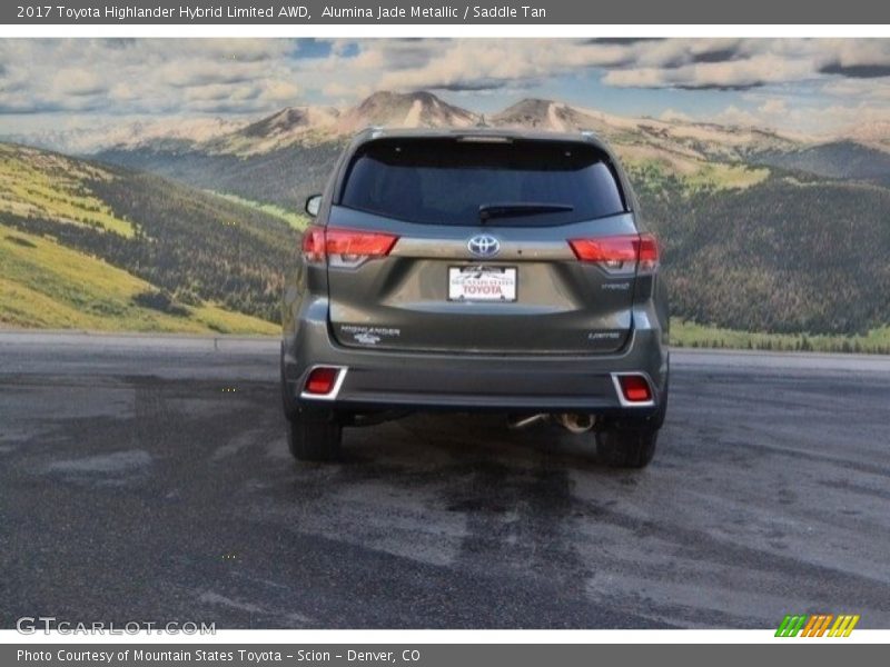 Alumina Jade Metallic / Saddle Tan 2017 Toyota Highlander Hybrid Limited AWD