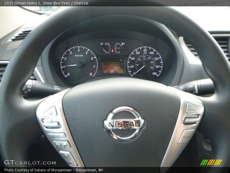 Deep Blue Pearl / Charcoal 2017 Nissan Sentra S