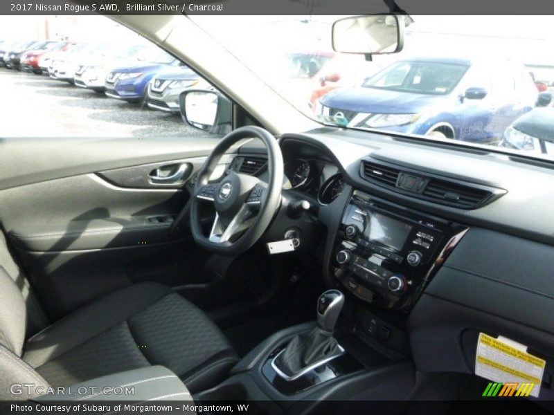 Brilliant Silver / Charcoal 2017 Nissan Rogue S AWD