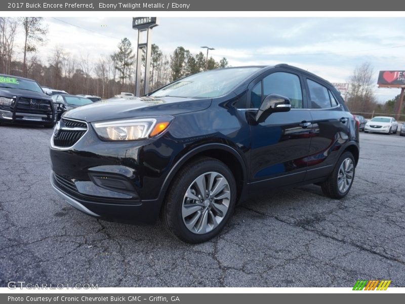 Ebony Twilight Metallic / Ebony 2017 Buick Encore Preferred