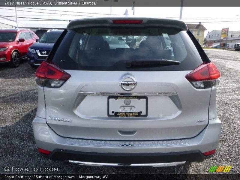 Brilliant Silver / Charcoal 2017 Nissan Rogue S AWD