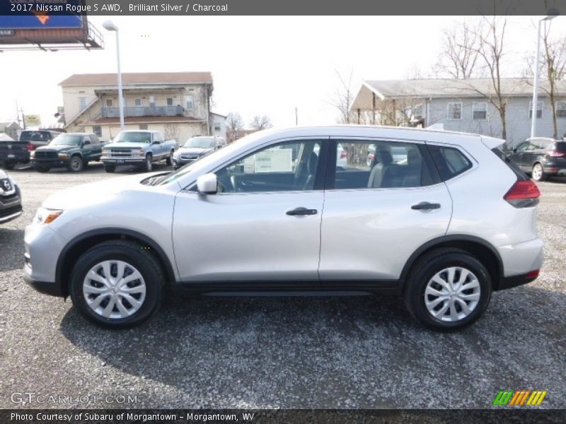 Brilliant Silver / Charcoal 2017 Nissan Rogue S AWD