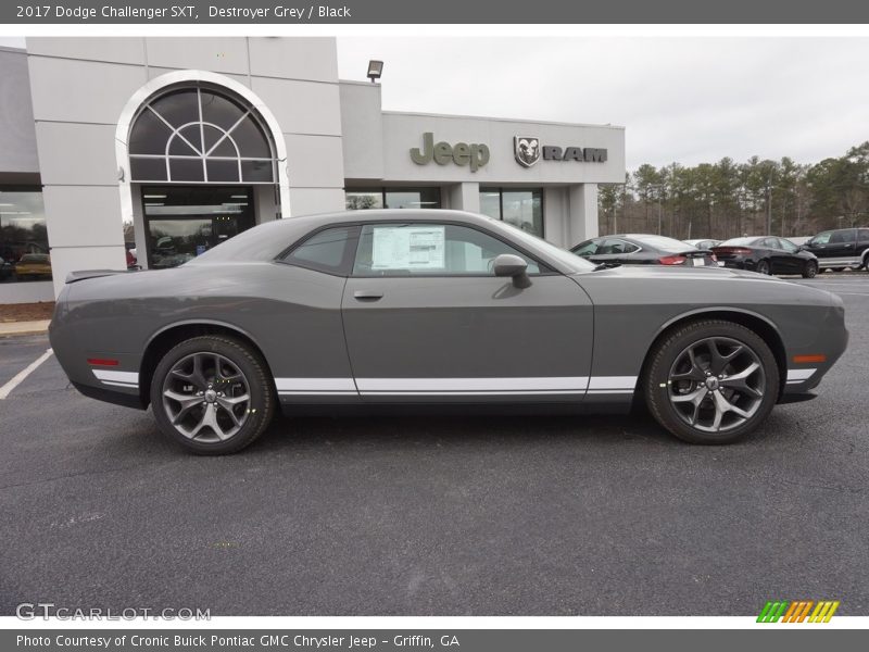 Destroyer Grey / Black 2017 Dodge Challenger SXT