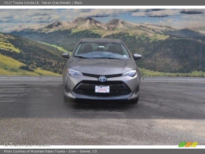 Falcon Gray Metallic / Black 2017 Toyota Corolla LE