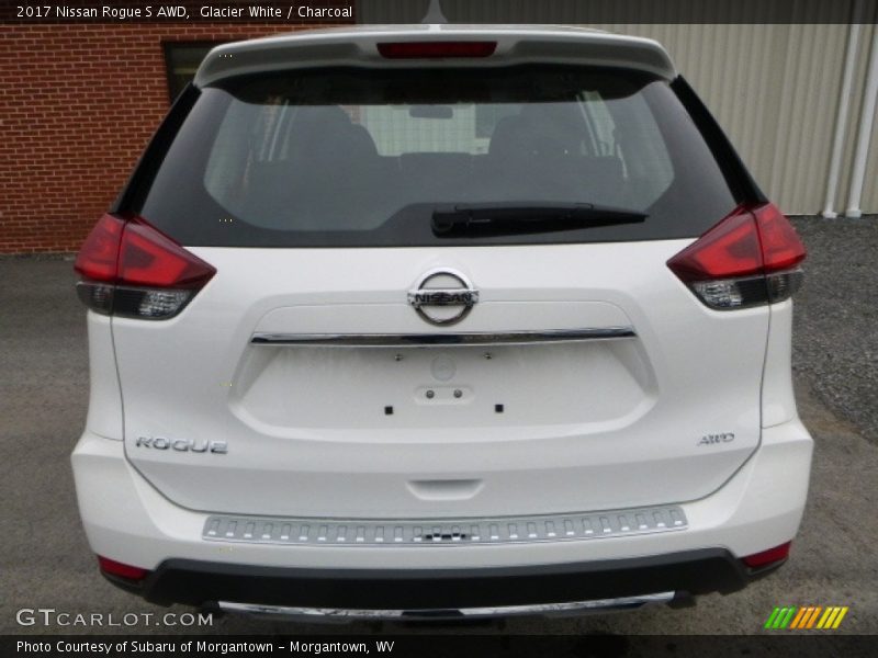 Glacier White / Charcoal 2017 Nissan Rogue S AWD