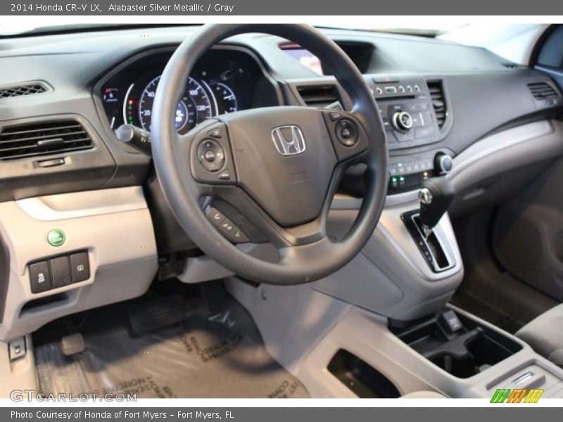 Alabaster Silver Metallic / Gray 2014 Honda CR-V LX