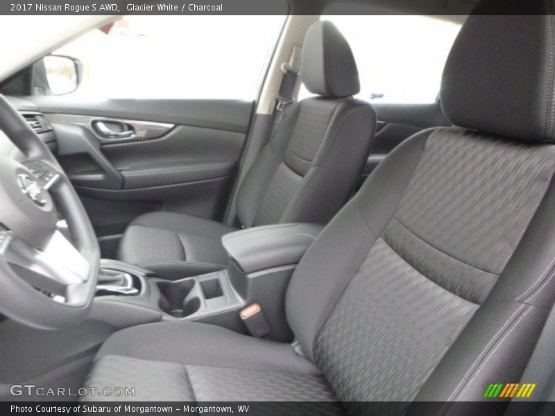 Glacier White / Charcoal 2017 Nissan Rogue S AWD