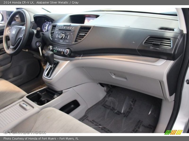 Alabaster Silver Metallic / Gray 2014 Honda CR-V LX