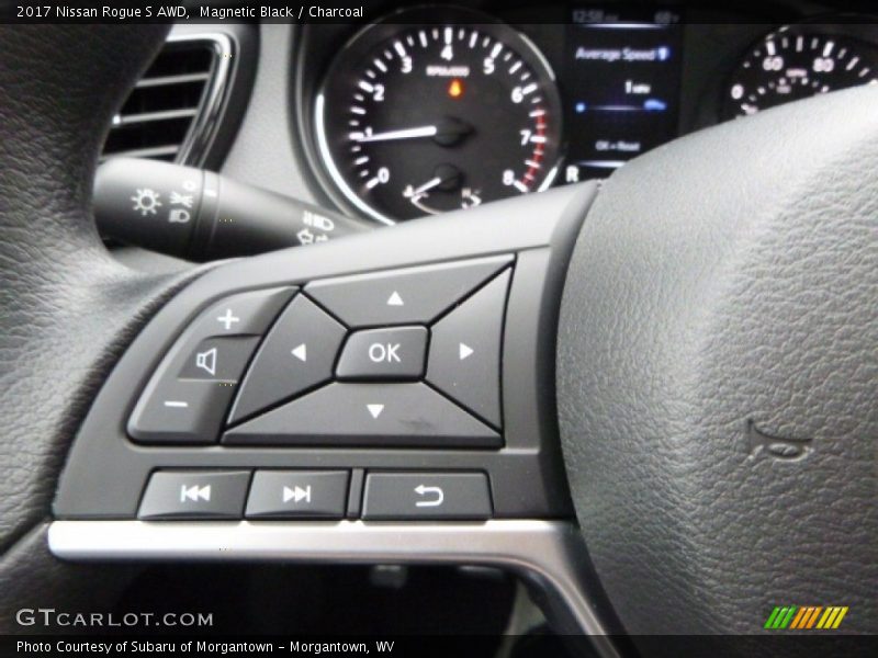 Magnetic Black / Charcoal 2017 Nissan Rogue S AWD