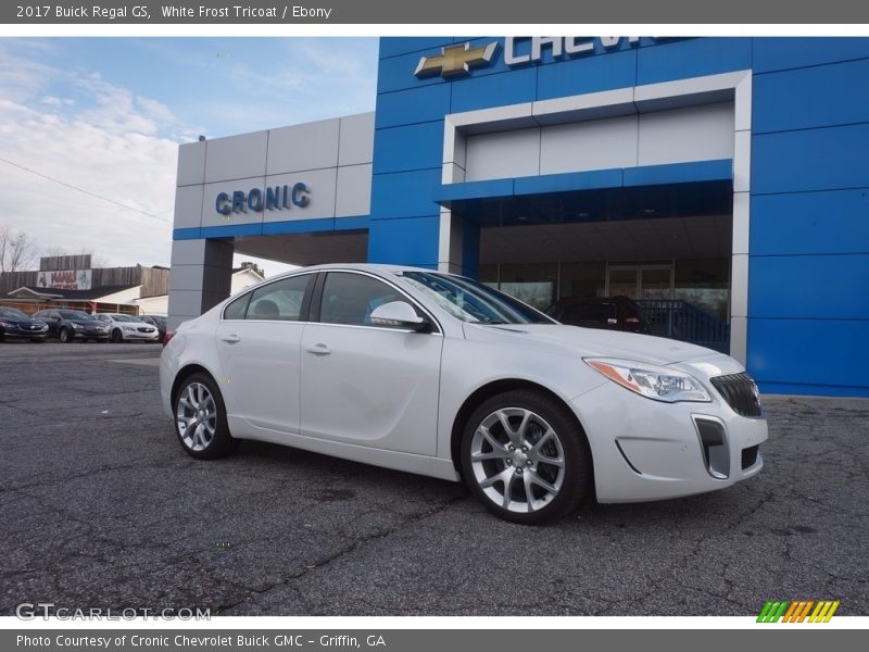 White Frost Tricoat / Ebony 2017 Buick Regal GS