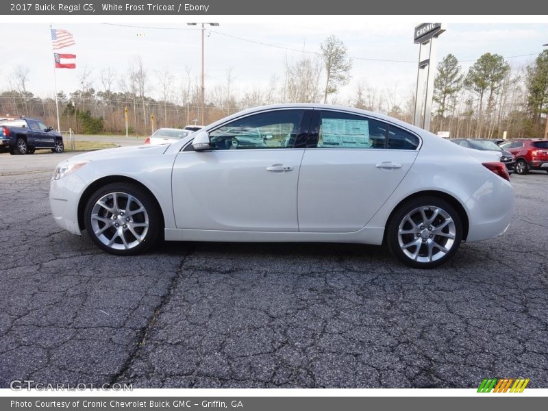 White Frost Tricoat / Ebony 2017 Buick Regal GS