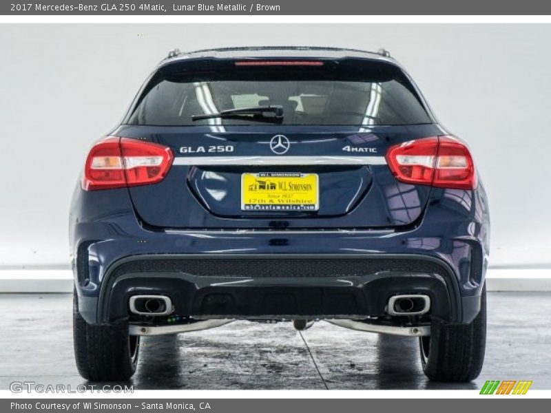 Lunar Blue Metallic / Brown 2017 Mercedes-Benz GLA 250 4Matic