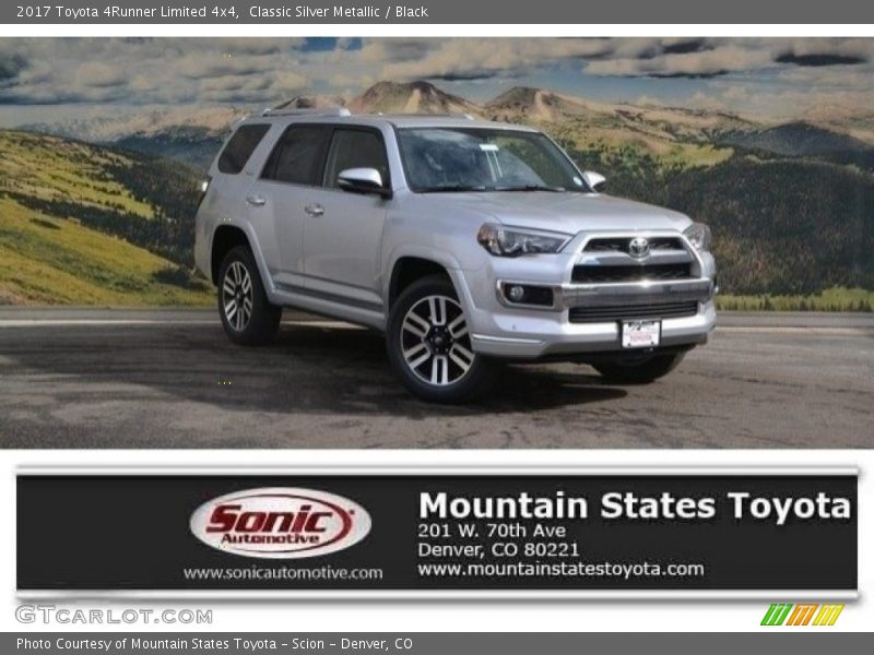 Classic Silver Metallic / Black 2017 Toyota 4Runner Limited 4x4