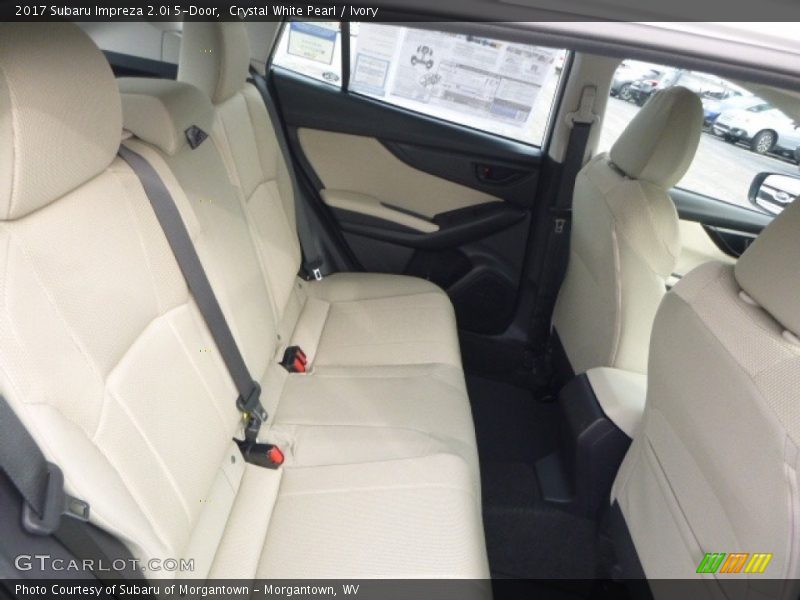 Rear Seat of 2017 Impreza 2.0i 5-Door