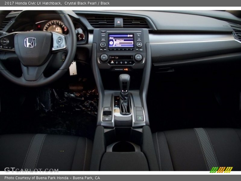Crystal Black Pearl / Black 2017 Honda Civic LX Hatchback