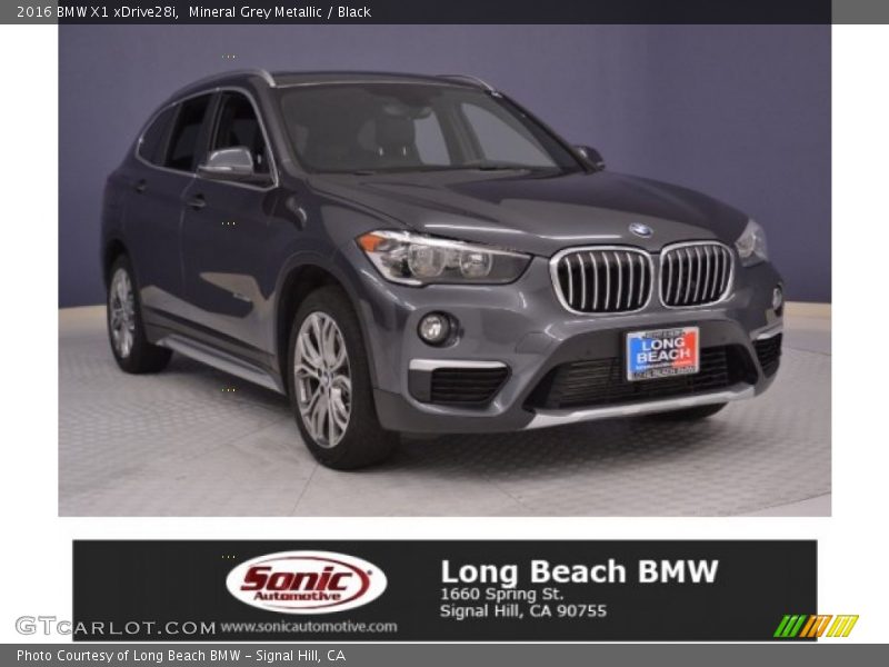 Mineral Grey Metallic / Black 2016 BMW X1 xDrive28i